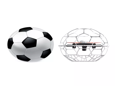 Factory Supply Football Rc Drone Quadcopter Wirh Lights Soccer Flying Racing Drone For Children